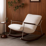 Load image into Gallery viewer, 39.3'' Rocking Lounge Chair Modern Design with Comfortable Cushions Ergonomic Support for Relaxation