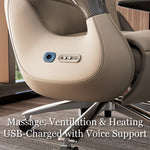Load image into Gallery viewer, Luxury Ergonomic Massage Chair with Heating Ventilation and Smart Voice Control