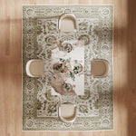 Load image into Gallery viewer, 58"-81" Extendable Dining Table with Modern Patterned Stone Top