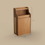 Load image into Gallery viewer, 69" Rattan Cabinet Murphy Dining Table Set with USB Charging