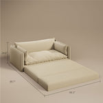 Load image into Gallery viewer, 66'' Convertible Folding Sofa Chair One-Click Bed Soft Sponge Padding Modern Minimalist Style