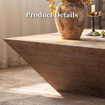 Load image into Gallery viewer, 35" Wabi-Sabi Vintage Distressed Square Coffee Table Artistic Rustic