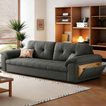 Load image into Gallery viewer, 77.9'' Modern Velvet Storage Sofa Bed Pull Out Sleeper Couch with Hidden Storage Drawers Upholstered Convertible Sofa