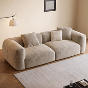 Modern Chenille Sofa Deep Seat Removable Cover Lounge Couch