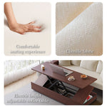 Load image into Gallery viewer, Modern Multifunctional Sofa Bed with Electric Lift Coffee Table & Storage