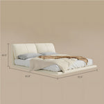 Load image into Gallery viewer, Modern Minimalist Platform Bed with LED Lighting Ultra-Fiber Leather Steel Frame