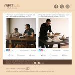 Load image into Gallery viewer, Contemporary Wooden Dining Table with Ceramic Top Modern Aesthetic