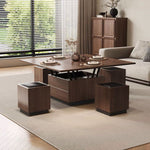 Load image into Gallery viewer, Modern Lift-Top Multifunctional Coffee Table with Storage & Dining Function