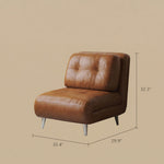 Load image into Gallery viewer, Modern Faux Leather Convertible Lounge Chair Sleeper Adjustable Accent Chair with Armrests Single Sofa Bed