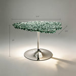 Load image into Gallery viewer, Modern Artistic Polycarbonate Coffee Table Irregular Water Ripple Accent Side Table