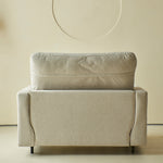 Load image into Gallery viewer, 41.3'' Modern Single Sofa Bed with Mattress Fabric Pull Out Sleeper Chair Convertible Armchair with Metal Frame