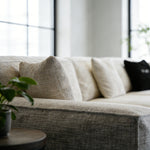 Load image into Gallery viewer, Modern Oversized Sectional Sofa with Deep Seat Chaise and Textured Upholstery