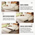 Load image into Gallery viewer, 77.9'' Modern Velvet Storage Sofa Bed Pull Out Sleeper Couch with Hidden Storage Drawers Upholstered Convertible Sofa
