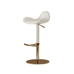 Load image into Gallery viewer, 1-Piece Modern Adjustable Swivel Bar Stool with Faux Leather Seat Chrome Base