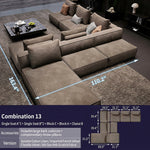Load image into Gallery viewer, Modern Modular Sectional Sofa with Oversized Chaise and Deep Seat Lounge Design
