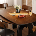 Load image into Gallery viewer, 50.7" Versatile Extendable Dining Table Round to Oval Conversion