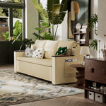 Load image into Gallery viewer, 83'' 3-Seater Pull-Out Sleeper Sofa with Storage & USB Port