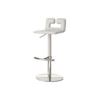 Load image into Gallery viewer, Modern Adjustable Swivel Bar Stool with Cutout Backrest 1 Piece