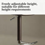 Load image into Gallery viewer, 1-Piece Modern Adjustable Swivel Bar Stool with Faux Leather Seat Chrome Base