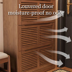 Load image into Gallery viewer, 31.4'' Modern Wooden Flip-Door Shoe Cabinet Slim Space-Saving Entryway Storage Organizer