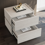 Load image into Gallery viewer, Modern Two-Tone Bedside Table with Clean-Lined Drawer