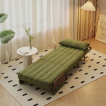 Load image into Gallery viewer, Modern Convertible Accent Chair Sofa Bed with Wood Armrests Lounge Sleeper