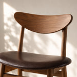 Load image into Gallery viewer, Modern Solid Wood Bar Stool with Upholstered Seat Minimalist Counter Chair 1 Piece