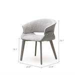Load image into Gallery viewer, Modern Green Upholstered Dining Chair with Wraparound Back and Metal Legs 1 Piece