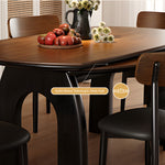 Load image into Gallery viewer, 50.7" Versatile Extendable Dining Table Round to Oval Conversion