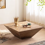 Load image into Gallery viewer, 35" Wabi-Sabi Vintage Distressed Square Coffee Table Artistic Rustic