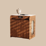 Load image into Gallery viewer, 73'' Murphy Fold-Out Dining Table with Sintered Stone Top Space-Saving