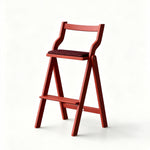 Load image into Gallery viewer, Modern Minimalist Counter Stool Solid Wood Bar Chair with Upholstered Seat 1 Piece