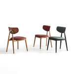 Load image into Gallery viewer, Sturdy Tapered Leg Mid Century Faux Leather Dining Side Chair 1 Piece