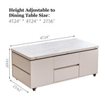 Load image into Gallery viewer, Multifunctional Lift-Top Coffee Table 2-in-1 Dining and Work Desk for Small Spaces
