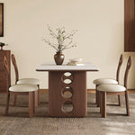 Load image into Gallery viewer, 62.9'' Dining Table Modern Design Elegant Appearance Spacious Surface for Dining and Gathering