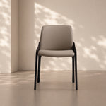 Load image into Gallery viewer, Ergonomic Padded PU Leather Minimalist Armrest Dining Room Chair 1 Piece