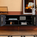 Load image into Gallery viewer, 82.6" Jungle Print Mid Century Wood TV Stand