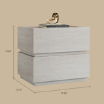 Load image into Gallery viewer, Modern Two-Tone Bedside Table with Clean-Lined Drawer