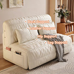 Load image into Gallery viewer, 62.99'' Modern Electric Sofa Bed with Remote Control Cat Scratch Resistant Fabric Convertible Sleeper Couch Loveseat