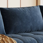 Load image into Gallery viewer, Modern Corduroy Convertible Sofa Bed Pull Out Sleeper Couch with Side Storage Pockets