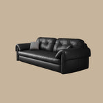 Load image into Gallery viewer, Contemporary Faux Leather Sofa Bed Sleeper Sofa with Hidden Storage & Metal Frame