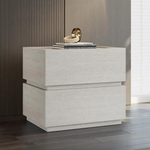 Load image into Gallery viewer, Modern Two-Tone Bedside Table with Clean-Lined Drawer