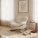 Load image into Gallery viewer, Cloud-Like Rocking Accent Chair with Soft Cushioning and Wooden Runners