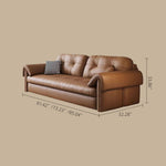 Load image into Gallery viewer, Contemporary Faux Leather Sofa Bed Sleeper Sofa with Hidden Storage & Metal Frame
