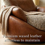Load image into Gallery viewer, Modern Oversized Lounge Chair Faux Leather Upholstery Deep Seat Cozy Accent Chair