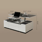Load image into Gallery viewer, Modern Lift-Top Convertible Coffee Table with Storage & Dining Function