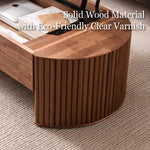 Load image into Gallery viewer, 46.8'' Oval Lift Top Coffee Table Medium Size Wooden Finish Hidden Storage Elegant Design