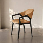 Load image into Gallery viewer, Set of 2 Modern Wooden Dining Chair with Upholstered Seat Mid Century Armchair Solid Wood Frame Minimalist Design