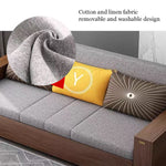 Load image into Gallery viewer, Solid Wood Convertible Sofa Bed with Storage & Dining Table Function Foldable Multi-Functional Sofa for Modern Living