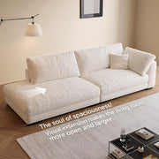 Modern Velvet Sofa Deep Seat Asymmetrical Design Removable Cover Couch